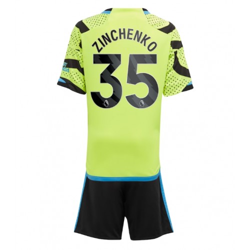 Maillot de foot Arsenal Oleksandr Zinchenko #35 Extérieur enfant 2023-24 Manches Courte (+ pantalon court)